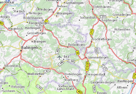 Karte Stadtplan Burladingen