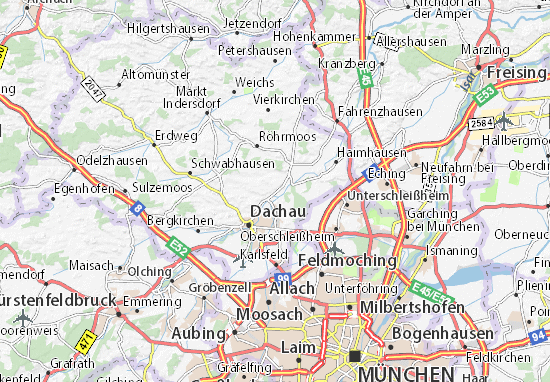 Karte Stadtplan Hebertshausen