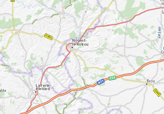 Karte Stadtplan Trizay-Coutretot-Saint-Serge