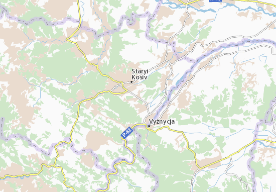 Karte Stadtplan Cherhanivka