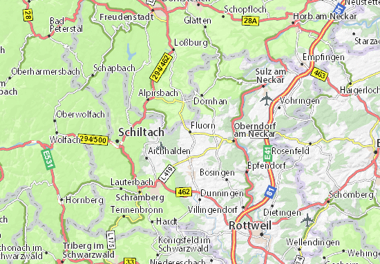 Karte Stadtplan Fluorn