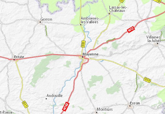 Mapa Plano Mayenne