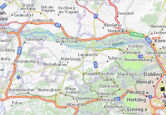 Karte Stadtplan Langenrohr