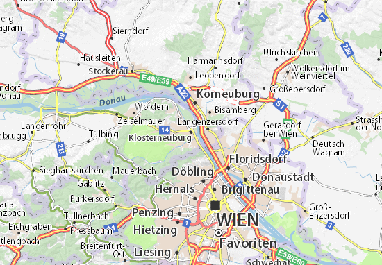 Mapas-Planos Klosterneuburg