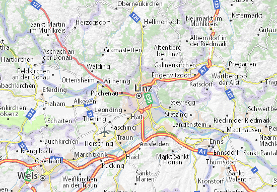 linz karta Karte, Stadtplan Linz   ViaMichelin linz karta