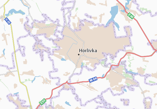 Horlivka Map