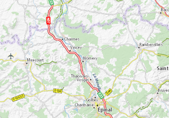 Carte-Plan Châtel-sur-Moselle