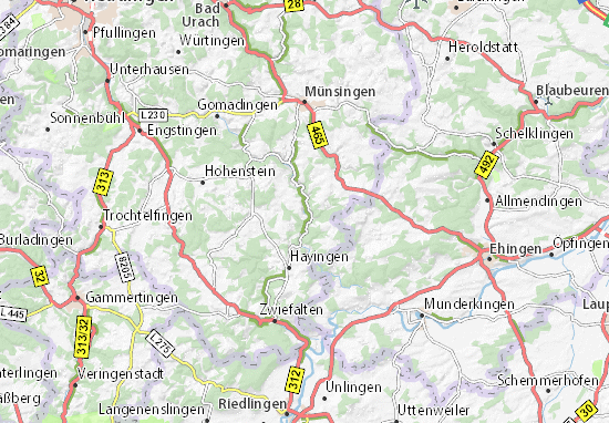 Karte Stadtplan Gundelfingen