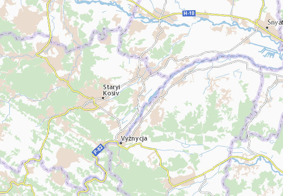 Karte Stadtplan Kobaky