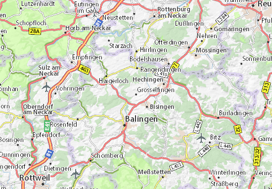 Grosselfingen Map