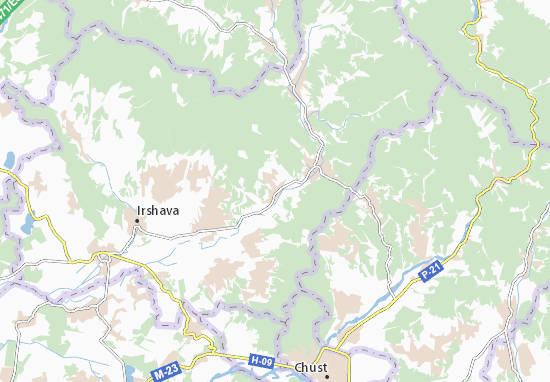 Karte Stadtplan Pryborzhavs&#x27;ke