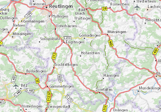 Mapa Hohenstein