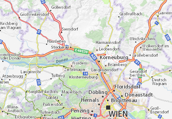 Höflein an der Donau Map