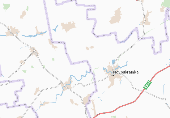 Kaart Plattegrond Shchaslyvka