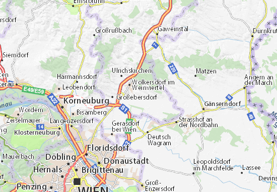 Karte Stadtplan Pillichsdorf
