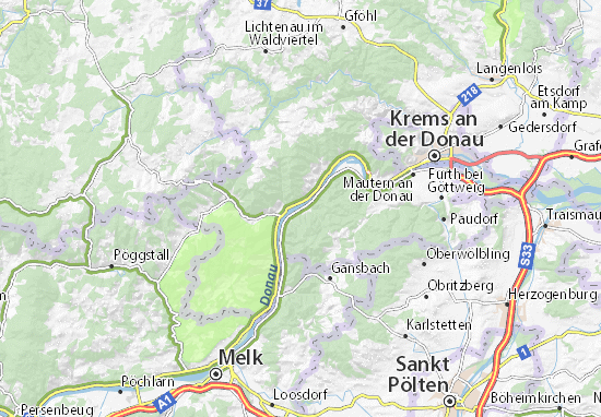 Karte Stadtplan Mitterarnsdorf