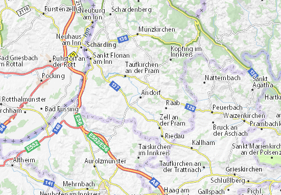 Karte Stadtplan Andorf