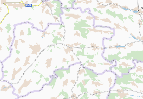 Mapa Kryzhopil&#x27;