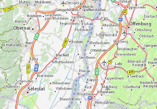 Karte Stadtplan Gerstheim