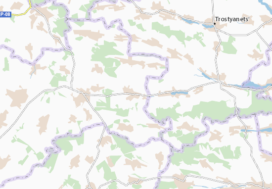 Kaart Plattegrond Zhabokrych