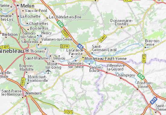 Carte-Plan Montereau-Fault-Yonne