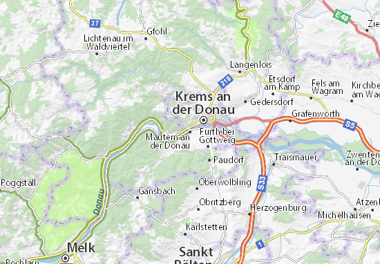 Mautern an der Donau Map