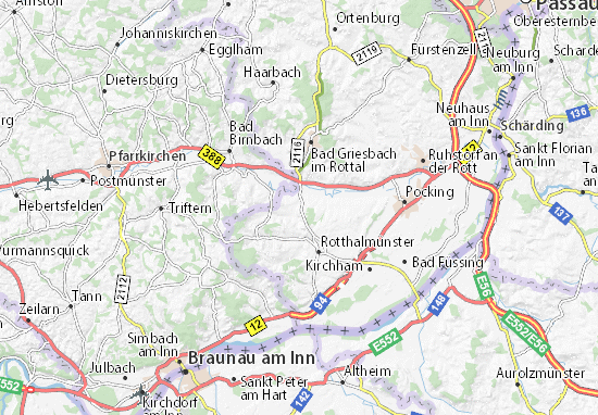 Karte Stadtplan Asbach