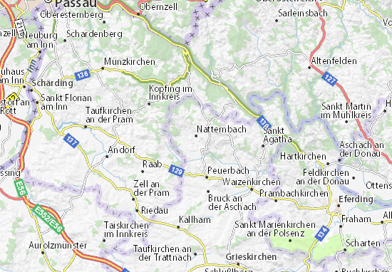 Natternbach Map