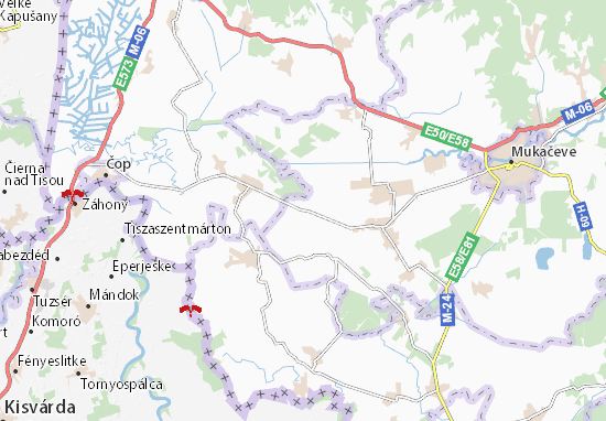 Karte Stadtplan Čomonyn