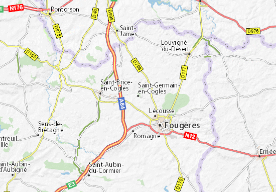 Saint-Germain-en-Coglès Map