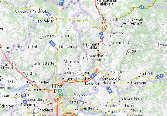 Alberndorf in der Riedmark Map