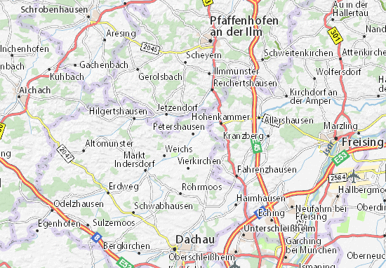 Petershausen Map