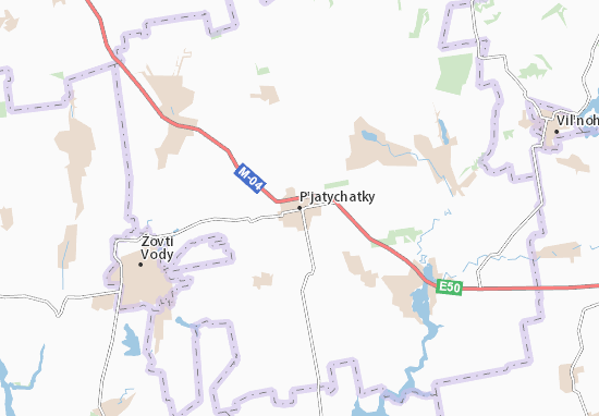 P&#x27;jatychatky Map