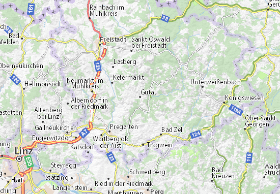 Karte Stadtplan Gutau