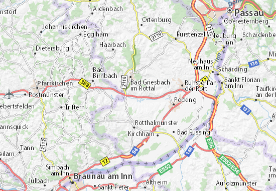 Karte Stadtplan Karpfham