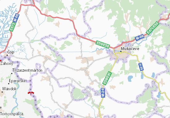 Karte Stadtplan Velyki Lučky