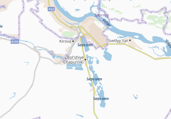 Karte Stadtplan Bol&#x27;shiye Chapurniki