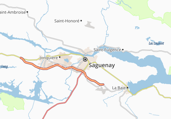 Kaart Plattegrond Saguenay