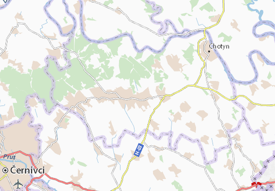 Karte Stadtplan Shyrivtsi