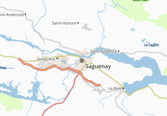 Kaart Plattegrond Chicoutimi