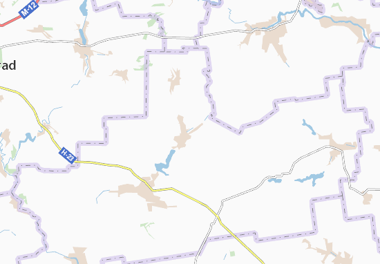 Mapa Vershyno-Kam&#x27;yanka
