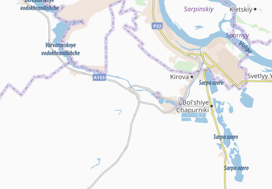 Chervlenoye Map