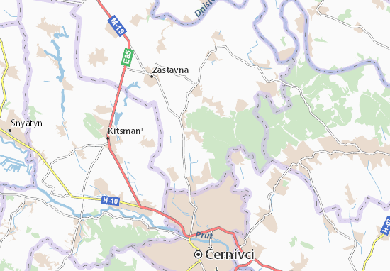 Karte Stadtplan Vaslovivtsi