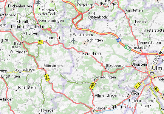Mapa Heroldstatt