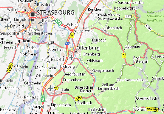 Carte-Plan Ortenberg