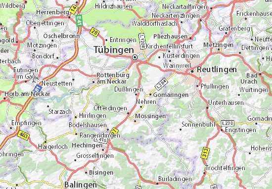 Dußlingen Map