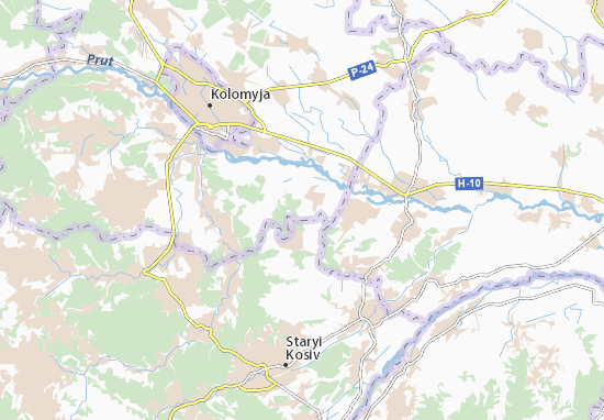 Karte Stadtplan Lypnyky