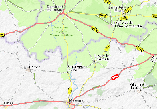 Melleray-la-Vallée Map