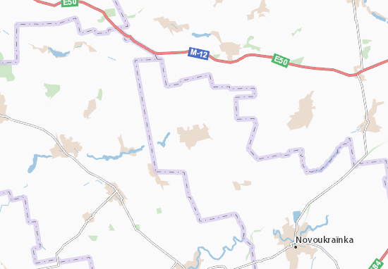 Karte Stadtplan Hlodosy