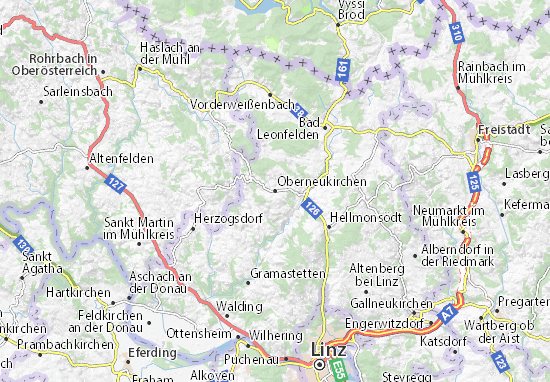 Oberneukirchen Map